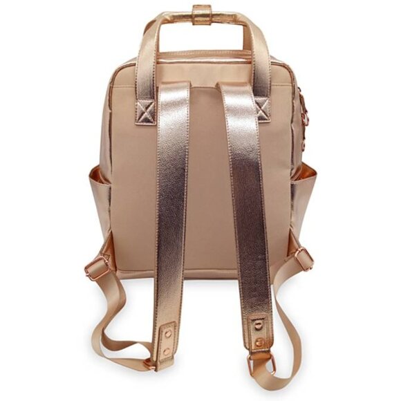NWT Rose Gold Pink Mickey Icon Flair Disney Backpack Bag Computer Minnie Mouse main image 9